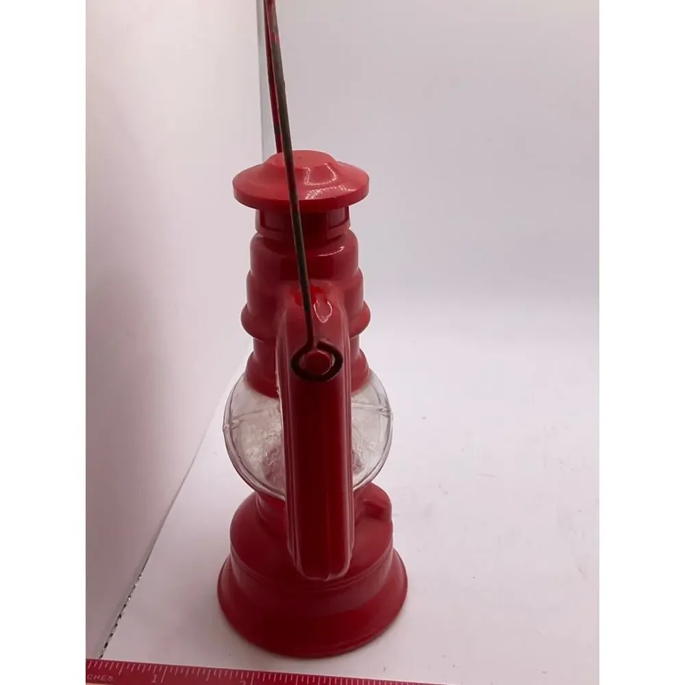Vintage AVON Country Lantern Red Decanter, Collectible, Minor Paint Wear EMPTY‎